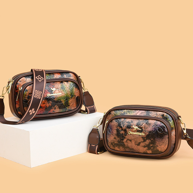 2024 nuevo bolso femenino con cremallera bandolera bandolera exquisito y conveniente, simple, elegante, tendencia, bolso de teléfono móvil de moda versátil