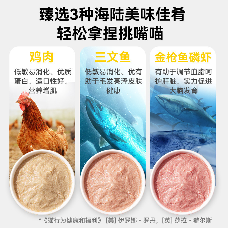 Gato carne fresca tira de gato perro pollo atún nutrición para gatitos bocadillos para gatos bibimbap comida para gatos