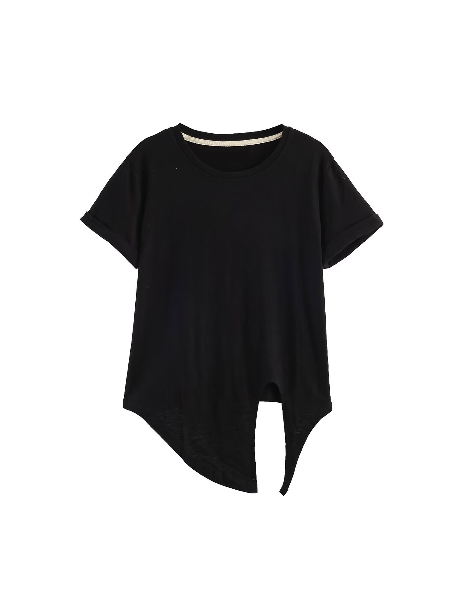 design summer solid short fashionable T-shirt