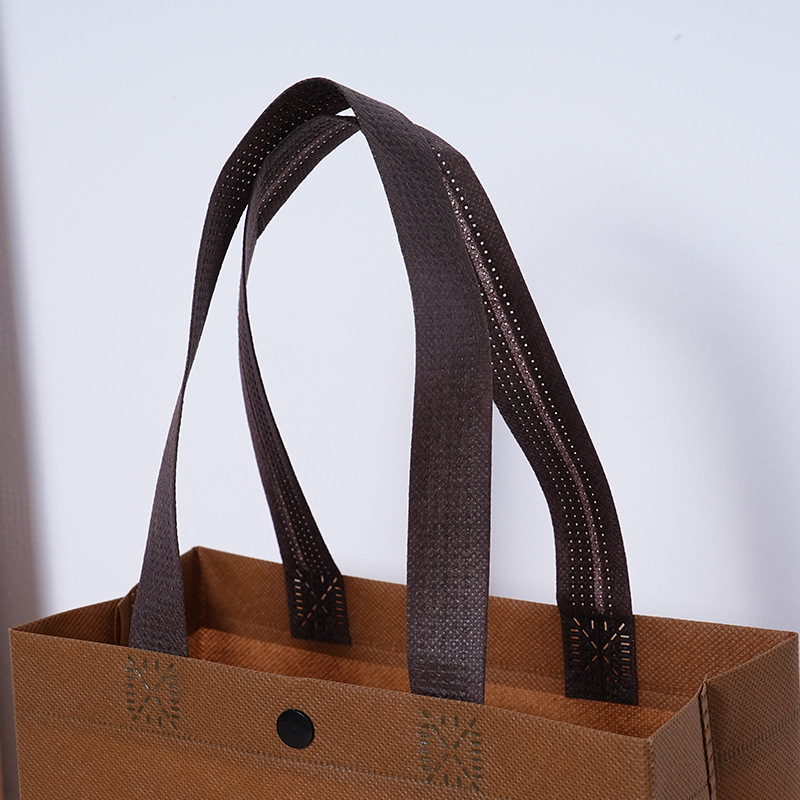 Bolsa de mano no tejida de hebilla ropa de mujer tienda de ropa bolsa de compras personalizada logotipo de pequeño volumen bolsa no tejida ecológica