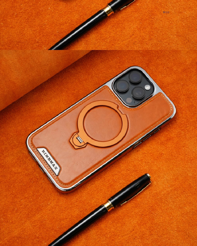 Ốp lưng từ tính chống rơi cho iPhone 13–16 Pro Max, thiết kế viền dày bảo vệ toàn diện — 【Giá đỡ từ tính R67 màu đen★Bao da], 【Giá đỡ từ tính R67 màu nâu sẫm★Bao da], 【Giá đỡ từ tính R67 màu nâu nhạt★Bao da], 【Giá đỡ từ tính R67 màu xám★Bao da] chi tiết 6