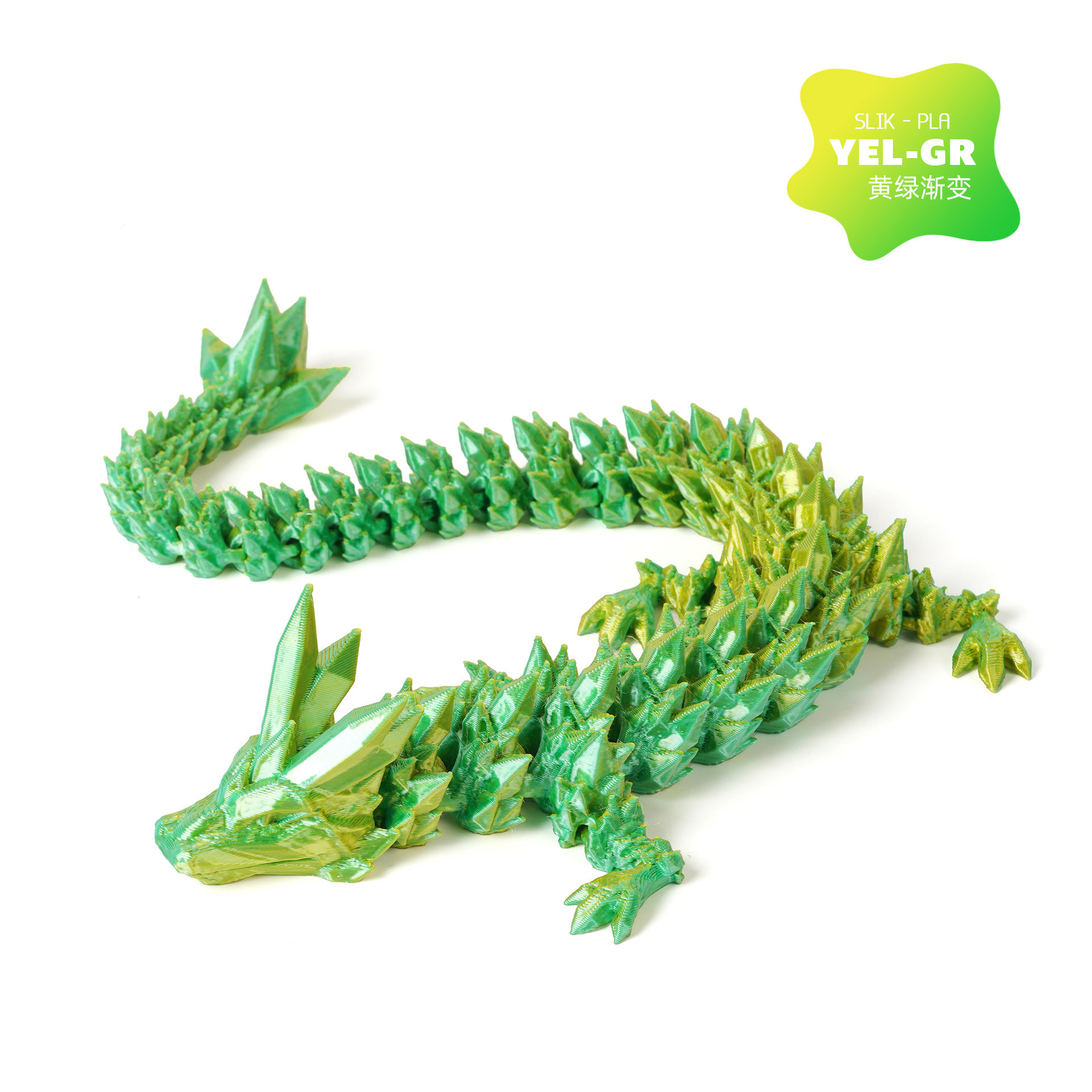 Impresión 3D de cristal dragón ornamentos hechos a mano actividades articulares juguetes de dragón artesanías China dragón huevo al por mayor transfronterizo