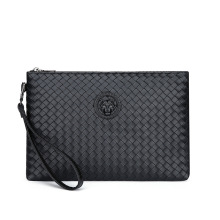 厂家批发压花编织男包手拿包男士商务手包pu手包潮流百搭男士