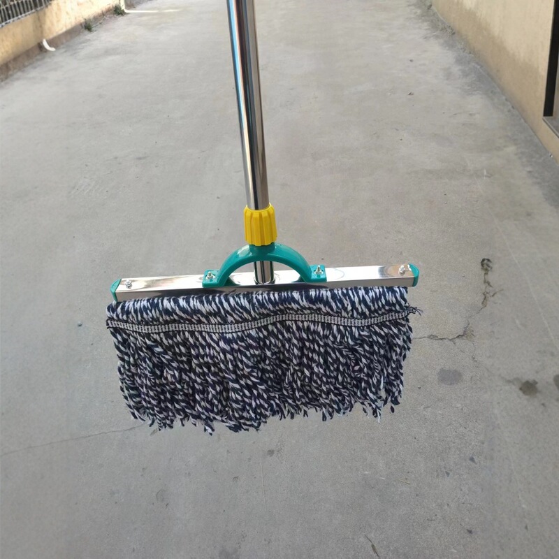 Stainless Steel Mop Flat Mop Sanitation Cleaning Mop Cotton Mop Household Daily Necessities Wholesale
