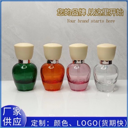 Botella de subenvasada de belleza de alta gama 30ml Esencia Botella de vidrio Botella de presión Botella de aislamiento Botella cosmética en stock