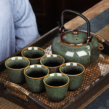 陶小叔功夫茶壺茶具套裝家用中式簡約辦公室陶瓷泡茶壺茶杯提梁壺