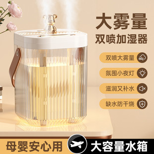 Humidifier Household Large Fog Volume Large Capacity Double Spray Bedroom Silent Small Convenient Desktop Hydration Air Purifier