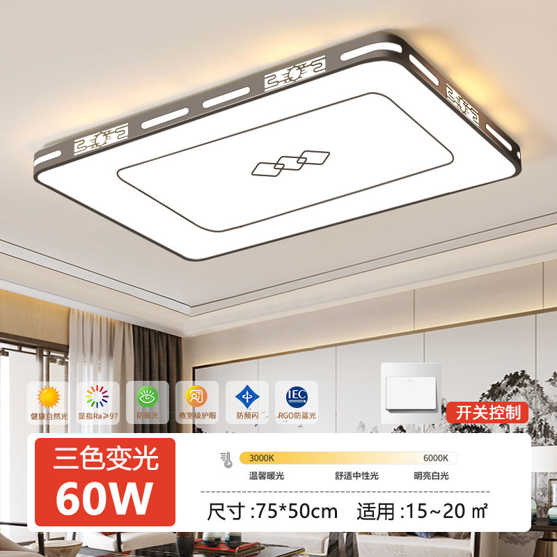 2025年新款led吸顶灯房间卧室灯客厅灯大厅现代简约大气中山灯具3|undefined