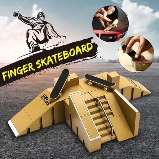 Amazon Traditional Finger Skateboard Scene Set Alloy Skateboard Skates Mini Model Fingertip Toy