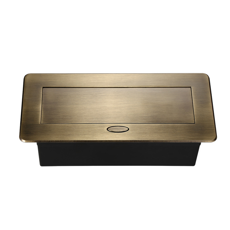 Slowly rise and pop up to hide EU power supply multimedia desktop socket embedded European and American standard German standard USB conference table socket