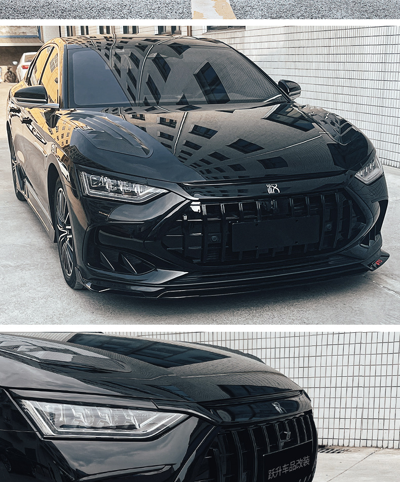 Applicable to 20-25 BYD Han dmi Black Samurai Appearance Kit EV Modified Appearance Blackening Decorative Sticker Accessories
