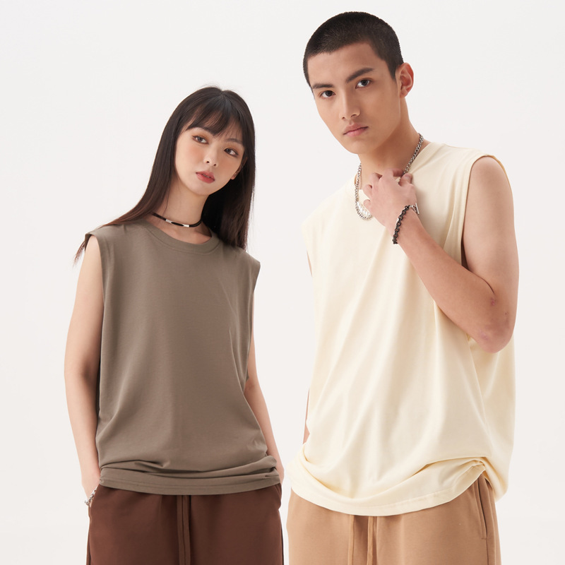 Sleeveless T-Shirt Men 2024 Solid Color Men's Clothing Men's Casual Loose Cotton Vest Youth Sports Undershirt Summer Essential Sleeveless T-Shirt Men 2024 Solid Color Men's Clothing Men's Casual Loose Cotton Vest Youth Sports Undershirt Summer Essential