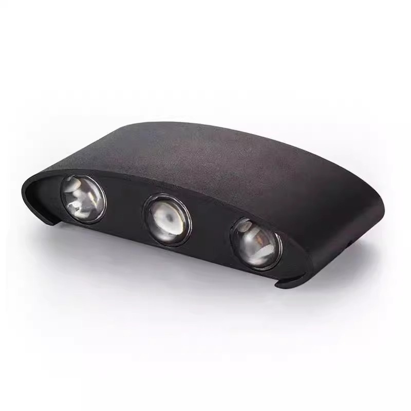 Lámpara de pared de interior con patrón de colina led Lámpara de noche de dormitorio Lámpara de pared de iluminación superior e inferior Lámpara de pared de sala de estar de lujo ligero Lámpara de pared doble