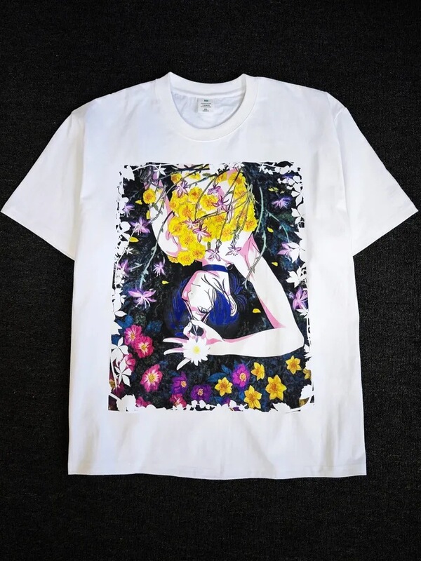 Harajuku Y2K Top Chainsaw Man Print T-Shirt Japanese Anime Retro Graphic T-Shirt Men's T-Shirt Round Neck