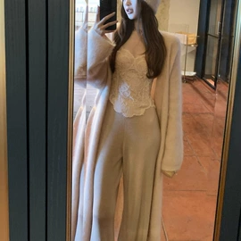 时尚休闲套装;连衣裙;女式针织衫