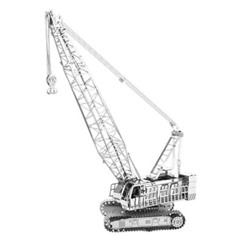 Acero estatua mágica al por mayor ingeniería vehículo excavadora metal puzzle mini 3D hecho a mano DIY modelo de montaje