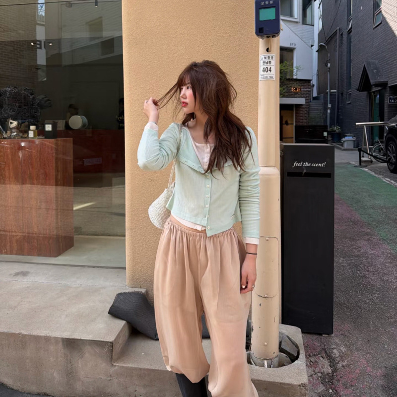Mona Xh Korean-Style Lightweight Sun-Protective Air-Conditioning Shirt Dongdaemun Summer New Round-Neck Long-Sleeve Knitted Cardigan Mona Xh Korean-Style Lightweight Sun-Protective Air-Conditioning Shirt Dongdaemun Summer New Round-Neck Long-Sleeve Knitted Cardigan