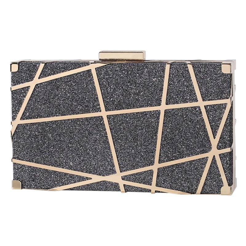 FUENTE fabricante transfronterizo bolso de las mujeres creativo rejilla cena bolsa banquete hueco noche embrague vestido bolsa al por mayor
