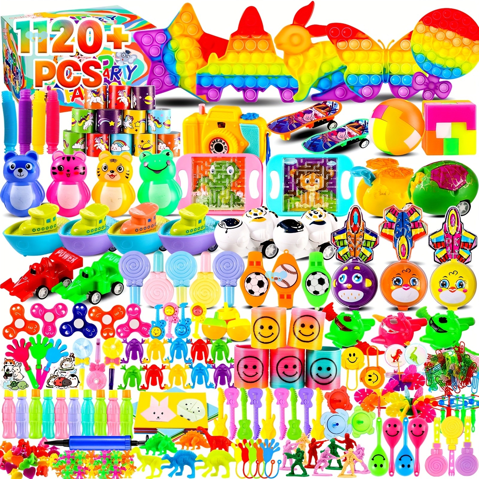 1120pcs pcs Party Favors for Kids Goodie Bags Stuffers跨境|ru