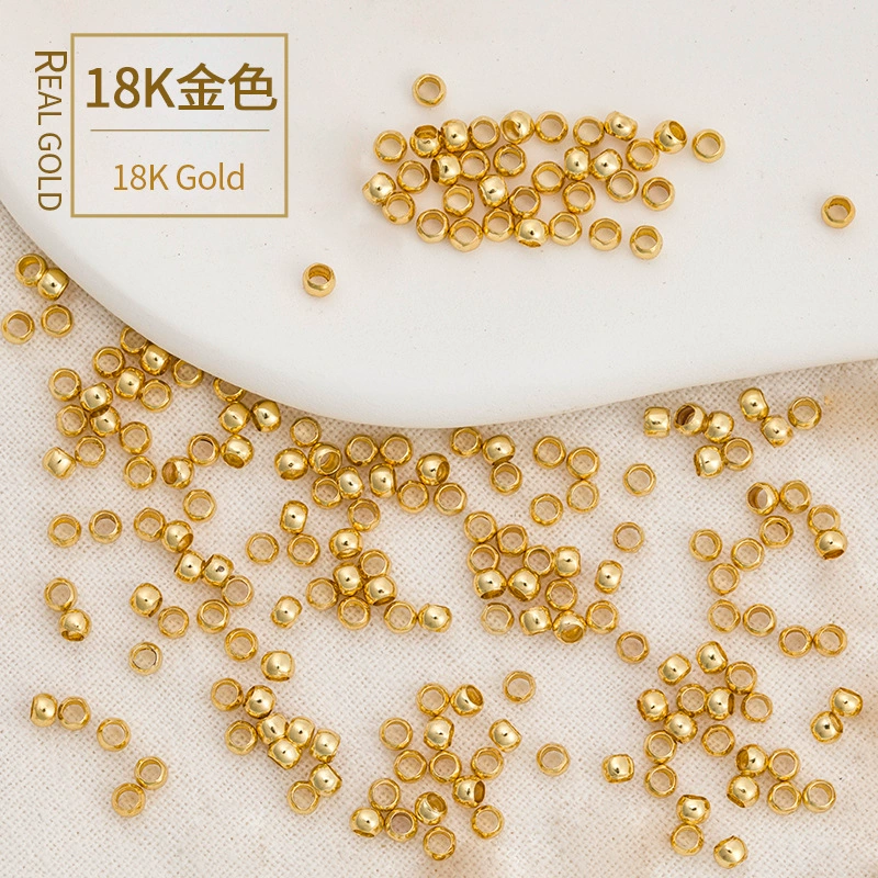 Copper beads, accessory handmade, accessories, 18 carat, golden color, geolocation function, DIY