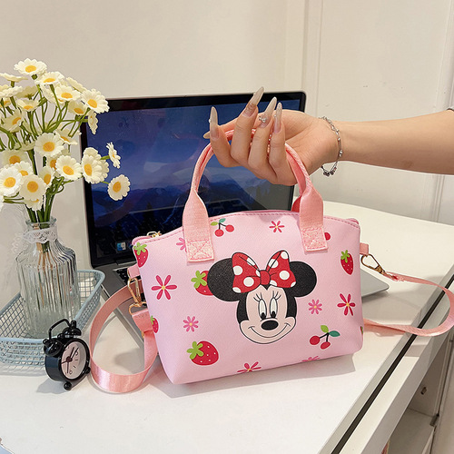 2025 New Cute Girl Student Backpack Cartoon Cute Mickey Mouse Pattern Fashion Shoulder Bag