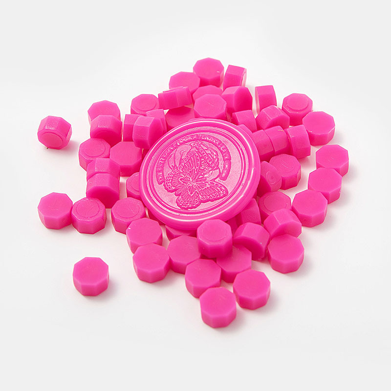 Cera de pintura al fuego, juego completo de sellos de pintura al fuego, octogonal, transparente, colorido, bolsa de colores mezclados, cera, venta al por mayor barata