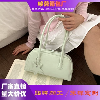 韩国小众休闲百搭单肩包时尚简约通勤热销女包新款腋下手提法棍包