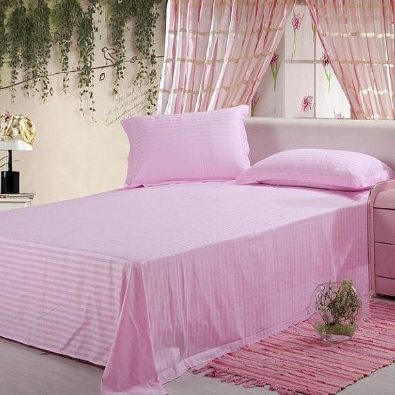 Satin satin hotel bed satin bed sheets solid color one-piece pure cotton sheets wholesale