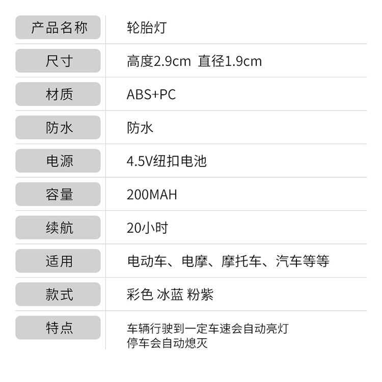 Wireless electric vehicle, electric motorcycle, Niu motorcycle decorative tire lights, modified colorful lights, luminous accessories fx
