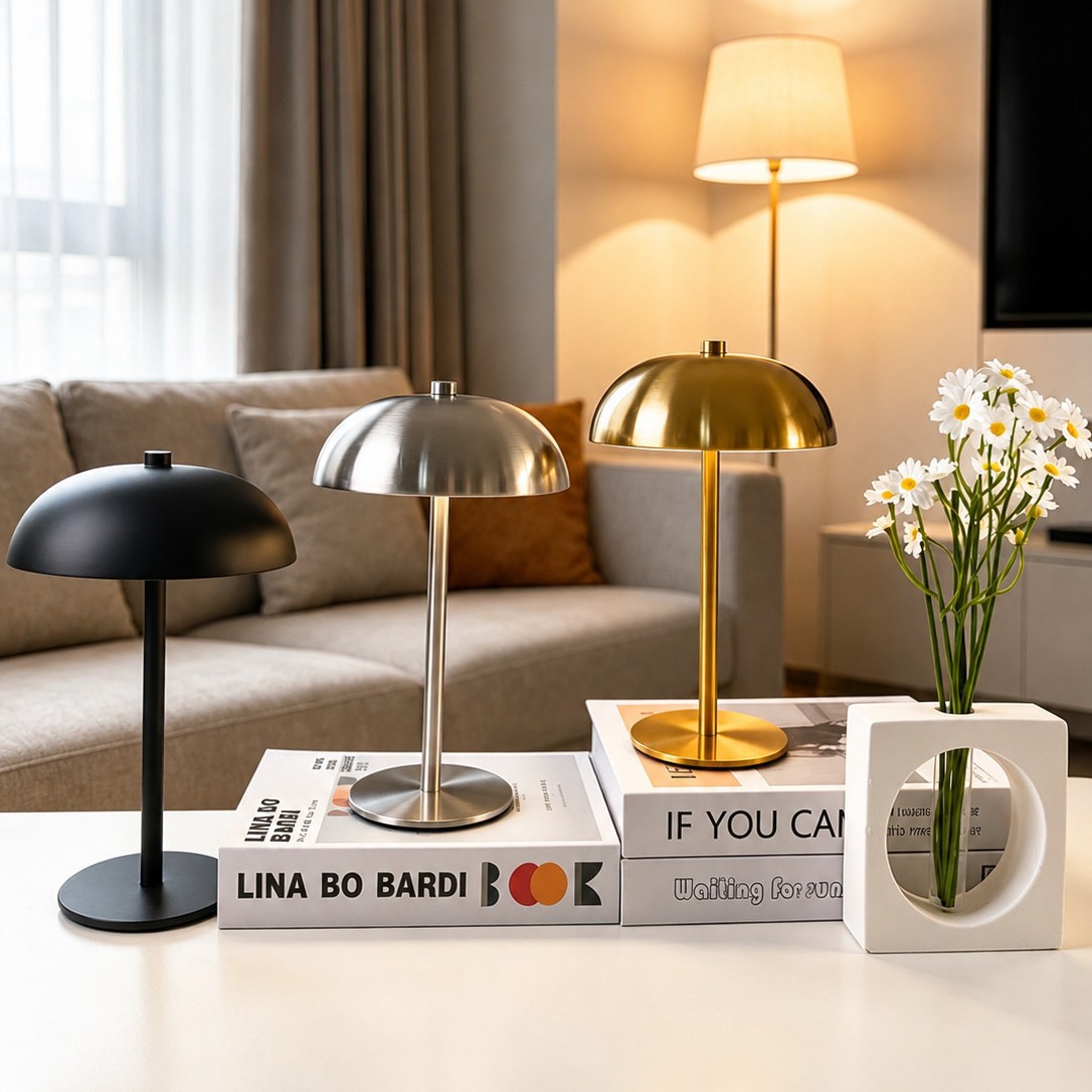 Luz nocturna creativa atmósfera de hongos lámpara de escritorio USB lámpara recargable minimalista atenuable hotel bar dormitorio cabecera estudio