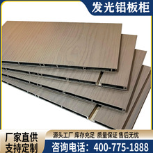 轻奢全铝发光铝柜型材批发 铝合金展柜橱柜带灯条展示柜铝板厂家