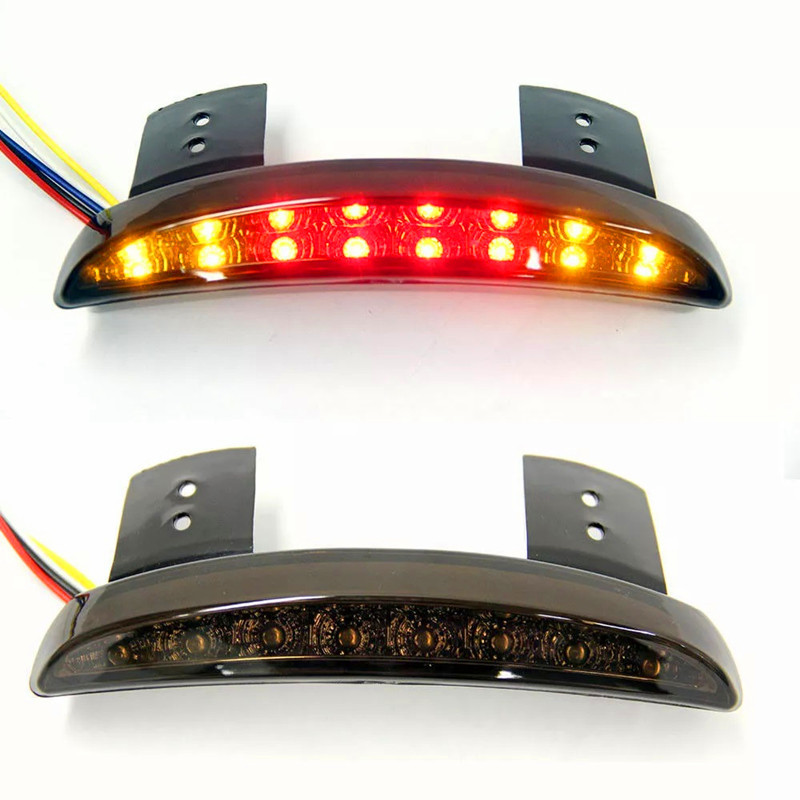 Motorcycle Accessories Harley Xl883/1200 Retro Modified Rear Fender Led Tail Light Brake Light Driving Light