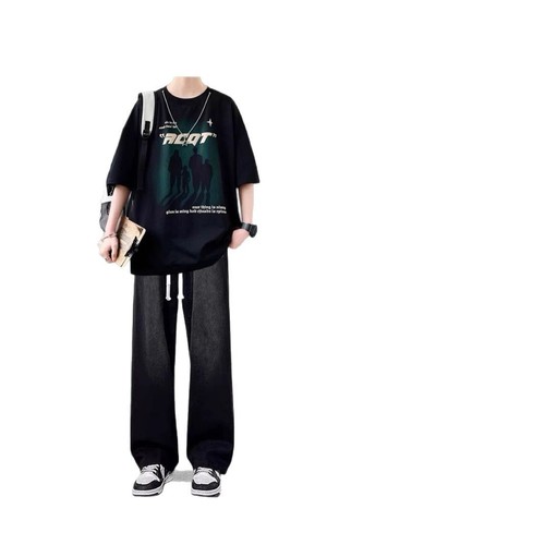 Spring and Summer Boys' Refreshing and Tall-Showing Two-Piece Set, Three-Piece Set, Fashion Trendy Matchout Set