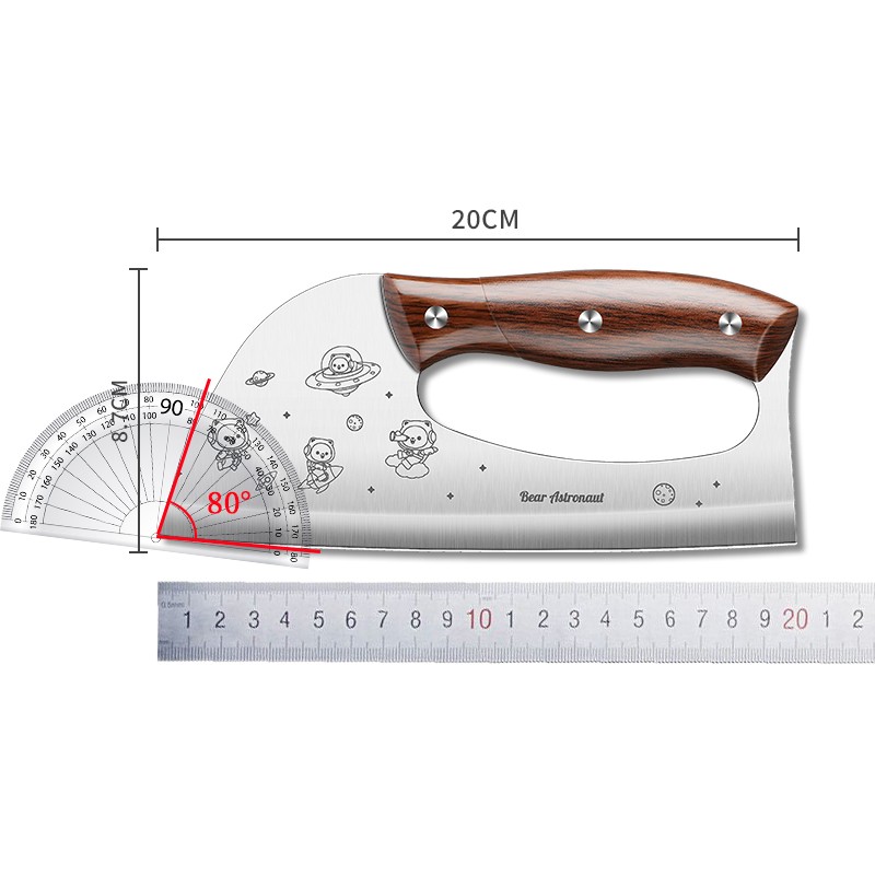 Nuevo cuchillo de ahorro de mano de mujer creativo cortador de carne forjado a mano cocina cortador súper rápido cortador de verduras doméstico