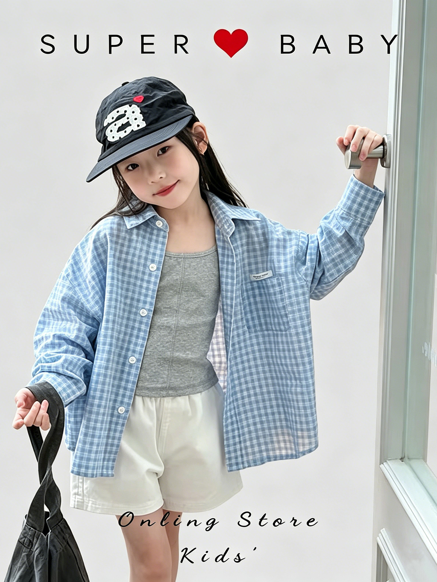 Summer fresh children's cotton shirt for leisure