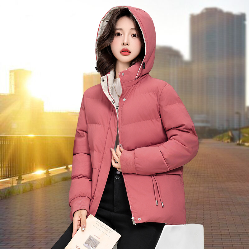冬季加厚短款棉衣女韩版宽松纯色棉服女装新款小棉袄显瘦冬天外套
