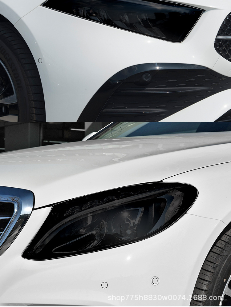 Suitable for All Mercedes-Benz Series Blackened Headlight Protective Film Transparent A/B/C/E/S/G-Class A/Glb/Glc/Gle/Gls