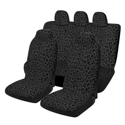 Cross-Border E-Commerce Black Leopard Print Universal seat cover