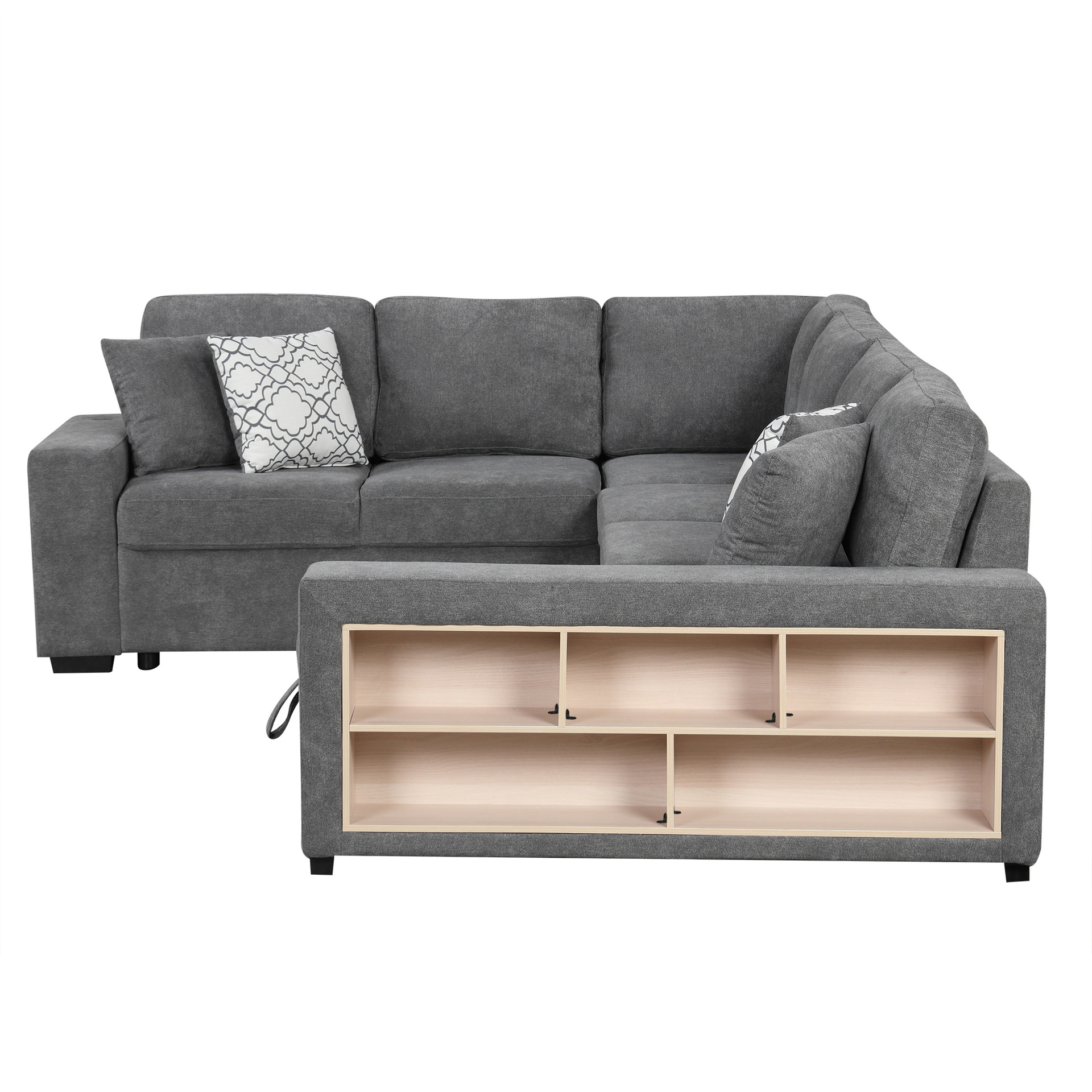 Moderno sofá de tela simple línea recta pequeña casa doble combinación de sala de estar simple multifunción sofá de esquina arrastrada