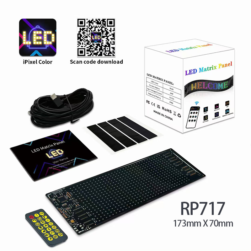 LED pantalla suave ventana delantera y trasera vidrio rgb pantalla flexible camión diablo ojo dinámico diablo ojo lámpara de coche