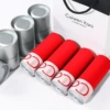 Silver can gift box with 4 new silver edge (4 reds)