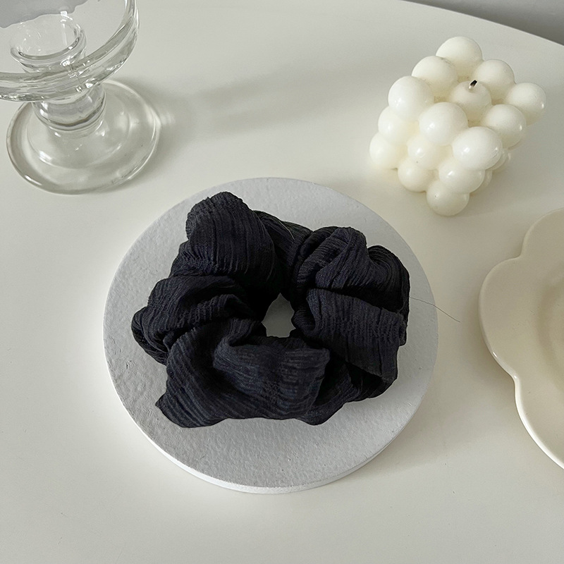 Plissiertes Haargummi Für Damen Vielseitiges Elastisches Haarband_voghion.com