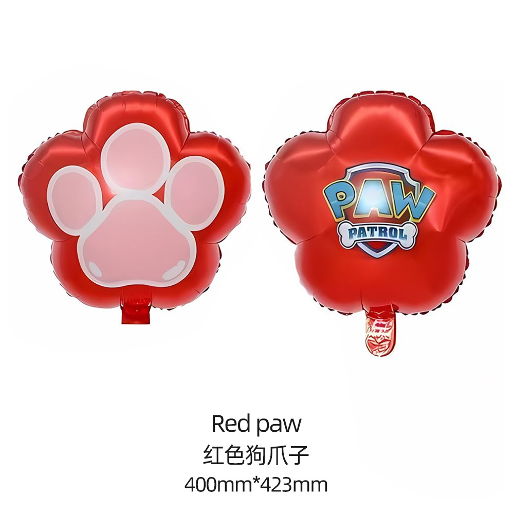 Dibujos Animados wangwang equipo perro película de aluminio niños bebé globo cumpleaños tema escena fiesta decoración papel de aluminio
