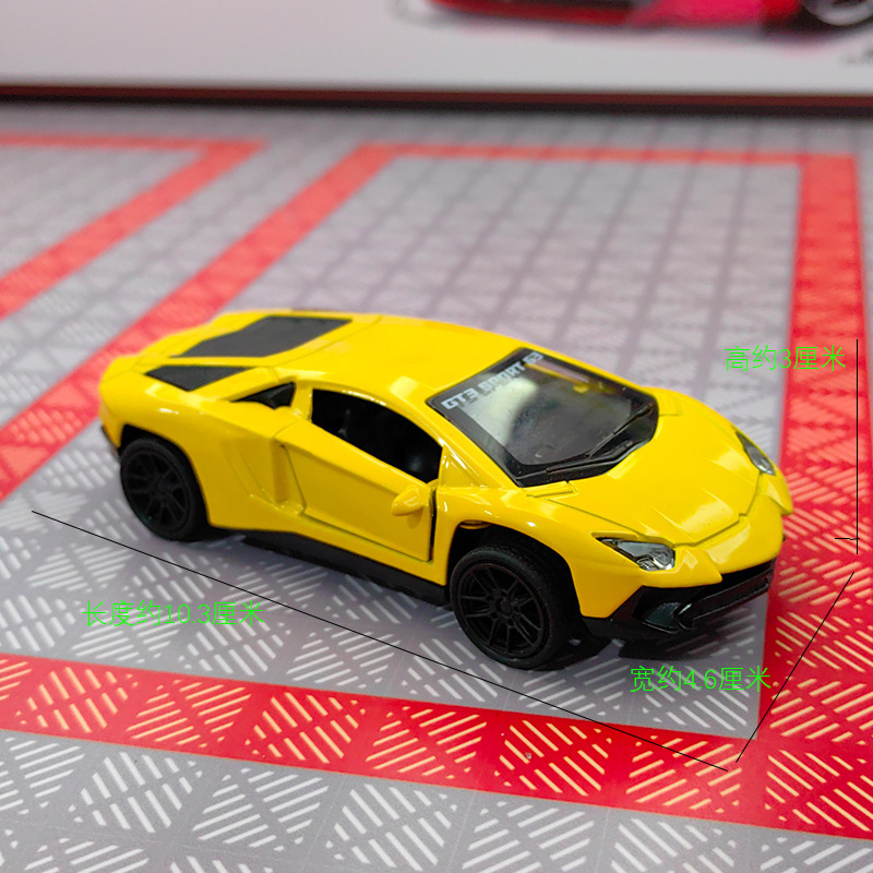 爆品1:43仿真回力合金车模型抓娃娃机儿童礼物蛋糕摆件玩具车批发|undefined