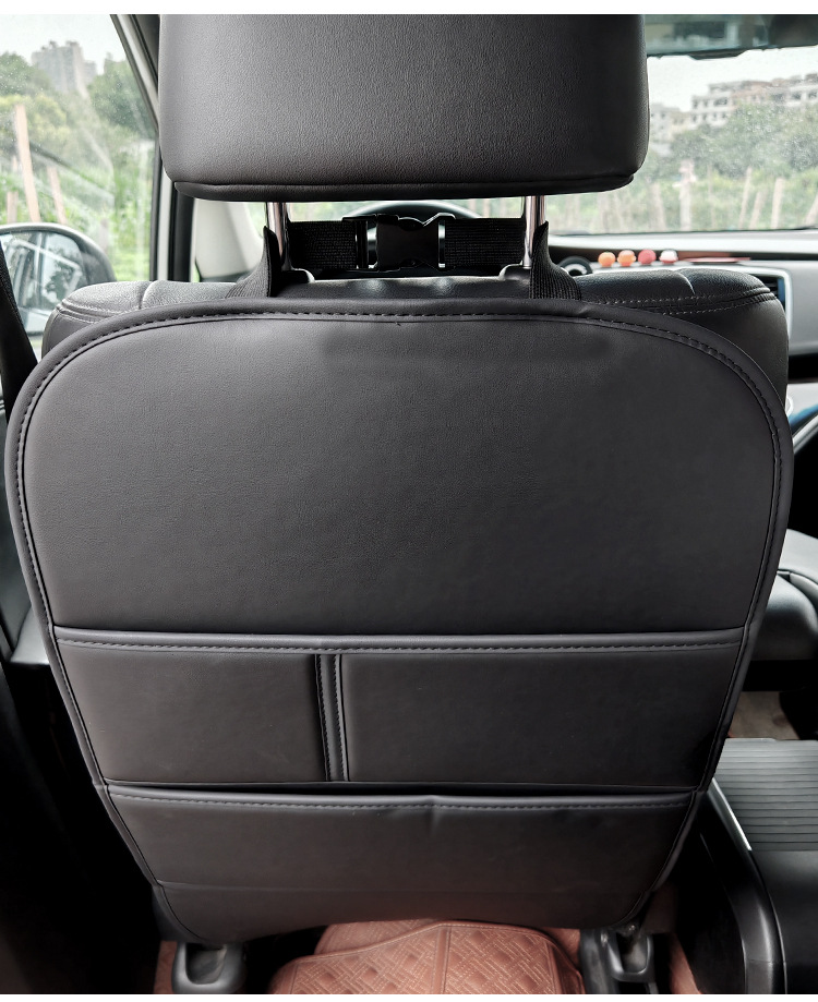 Car Seat Anti-Kick Pad, Universal Rear Seat Backrest Storage Protection Pad, Children's Anti-Dirt and Anti-Kick Pad Storage