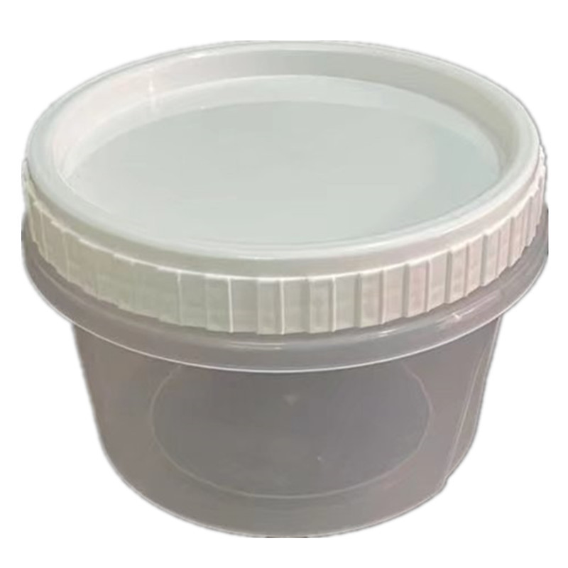 双皮奶一次性打包盒食品级圆形塑料透明加厚密封汤碗汤杯旋转盖|undefined