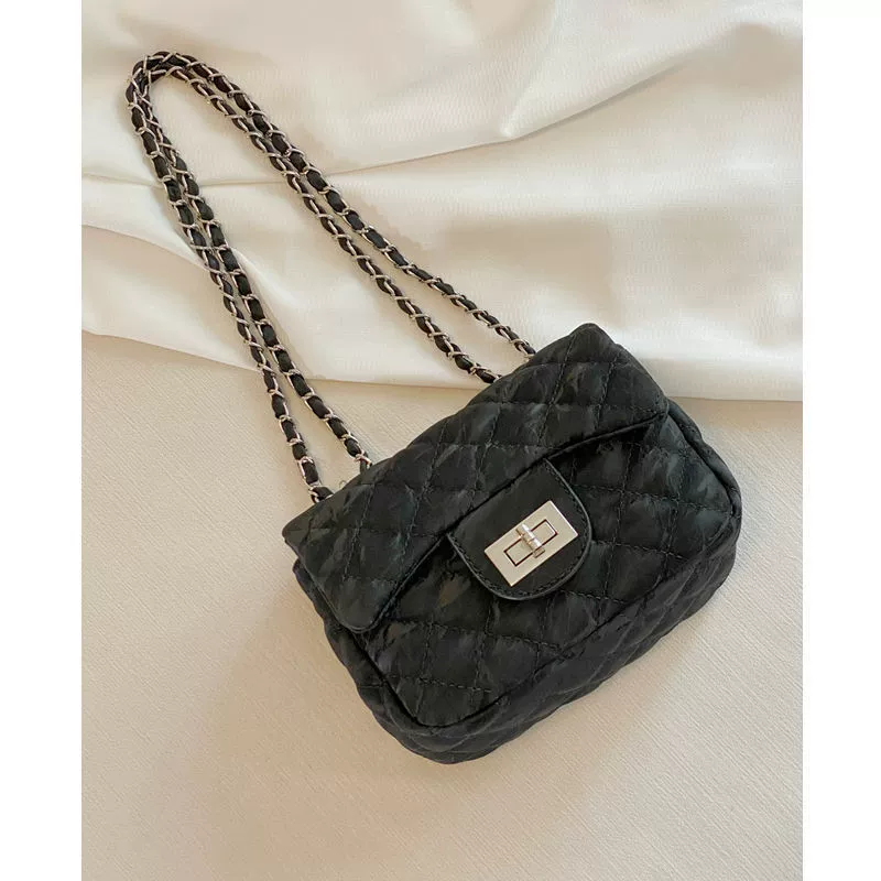 Цепь, сумка через плечо, ретро сумка через одно плечо, цепная сумка, стиль Chanel