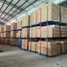 厂家直销插杆式堆垛架Q235钢制圆管立柱托盘货架承重1吨商用