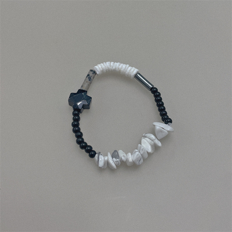 Retro Geometric natural stone Agate Bracelets 1 Piece