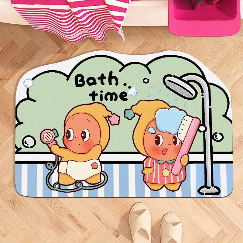 Cute Cartoon Diatom Mud Star Man Absorbent Floor Mat Bathroom Door Mat Household Stain-Resistant Quick-Drying Anti-Slip Mat Cute Cartoon Diatom Mud Star Man Absorbent Floor Mat Bathroom Door Mat Household Stain-Resistant Quick-Drying Anti-Slip Mat